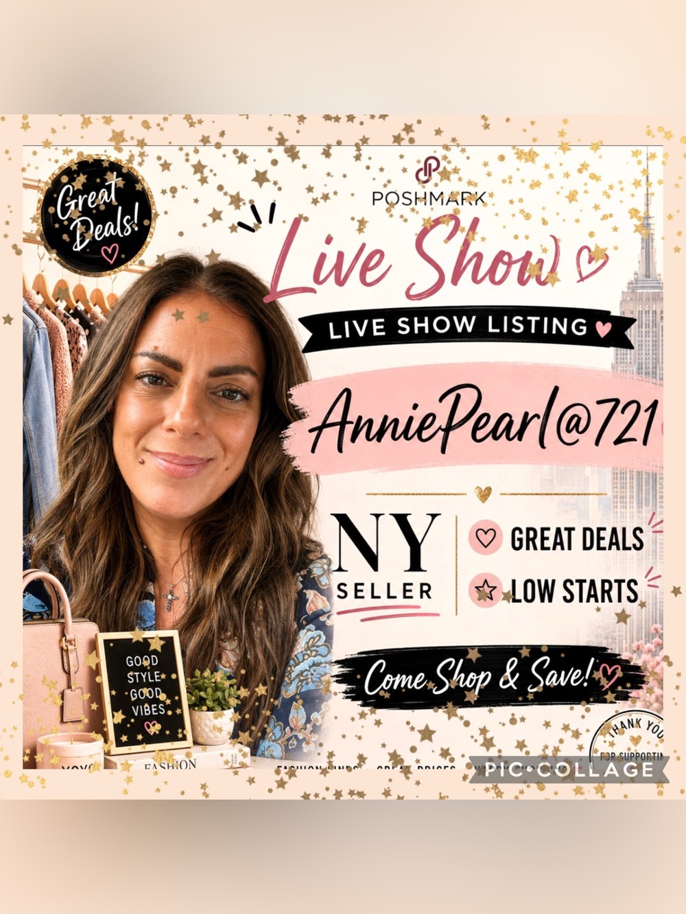 ❤️Annie’s Live Show Listing! ❤️ this flyer to be notified when I go live !!